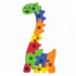 Toyz Villa Dinosaur School Puzzle for Kids. Learn & Play Numbers with Eva Foam School Puzzle,Multicolor.